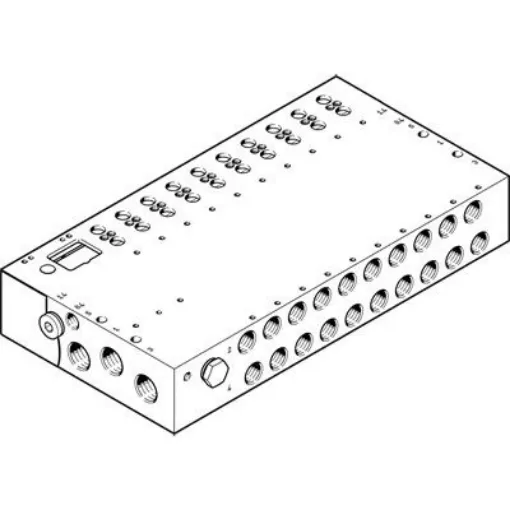 Festo VABM Pneumatic Manifold Fitting G 3/8 G 1/4 - VABM-L1-18G-G38-4-G product image