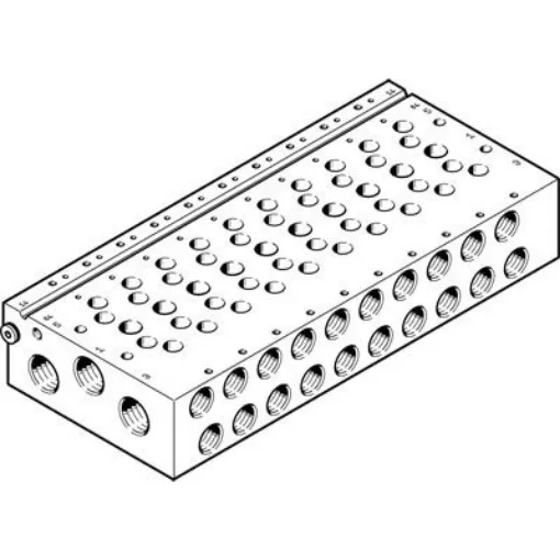 Festo VABM Pneumatic Manifold Fitting G 3/8 G 1/4 - VABM-L1-18W-G38-14 product image