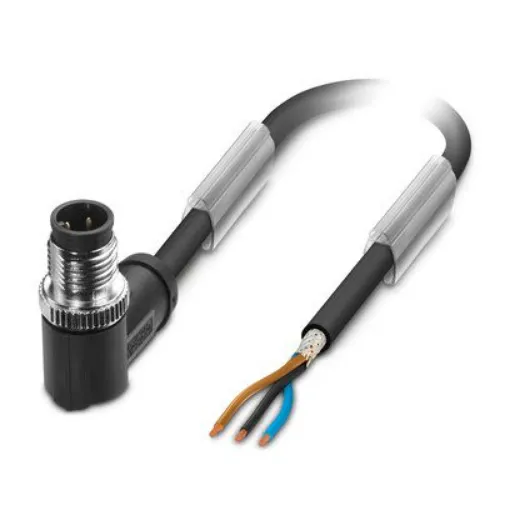 Phoenix Contact Straight Male 3 way M12 to Straight 3 way Free Ends Sensor Actuator Cable, 5m - 1682702 product image