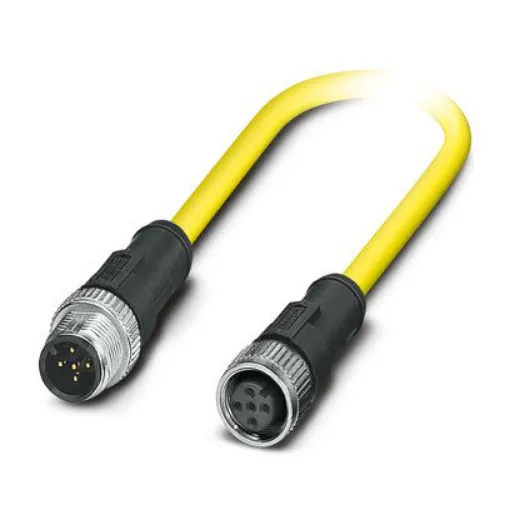 Phoenix Contact Straight Male 5 way M12 to Straight Female 5 way M12 Actuator/Sensor Cable, 5m - 1424987 product image