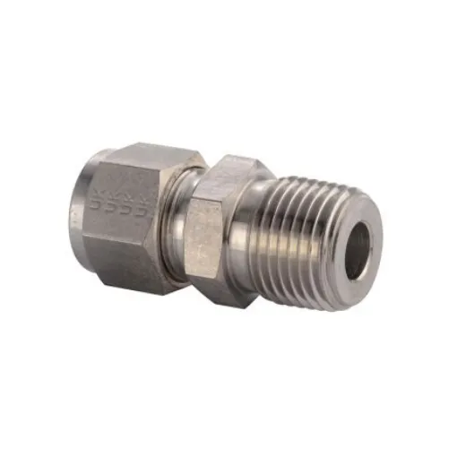 Parker Hydraulic Straight Compression Tube Fitting NPT 1/2, 8MSC8N-6MO product image