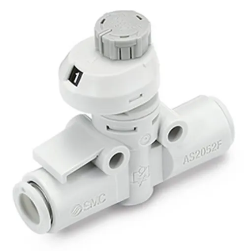 SMC AS Series Speed Controller, 8mm Tube Inlet Port x 8mm Tube Outlet Port - AS2052FS-08 product image