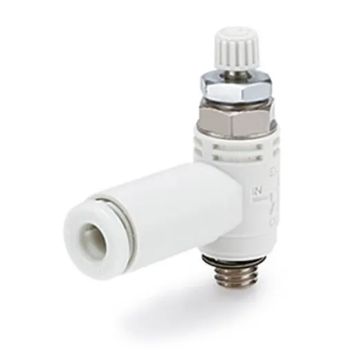 SMC ASV Series Threaded Speed Exhaust Controller, R 3/8 Inlet Port x 12mm Tube Outlet Port - ASV510F-03-12S product image
