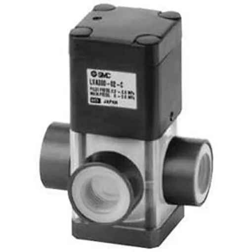 SMC Air Operated Pneumatic Solenoid Valve - Air Rc 1/4 LVA Series - LVA200-02-C product image