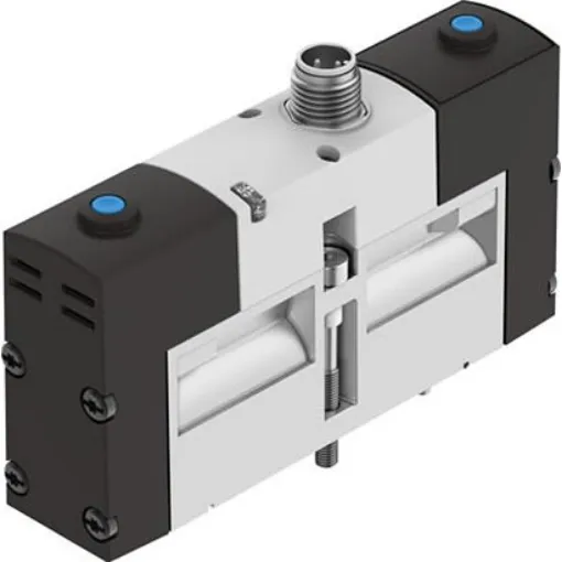 Festo 2X3/2-Way, Monostable, Open/Closed Pneumatic Solenoid Valve - Electrical VSVA Series 24V dc, 534544 - VSVA-B-T32H-AZH-A1-1R5L product image