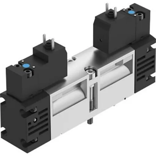 Festo 2X3/2-Way, Monostable, Open Pneumatic Solenoid Valve - Electrical G 1/4 VSVA Series 24V dc, 546694 - VSVA-B-T32U-AH-A1-1C1 product image