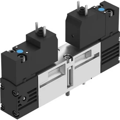 Festo 2X3/2-Way, Monostable, Open Pneumatic Solenoid Valve - Electrical G 1/8 VSVA Series 24V dc, 546695 - VSVA-B-T32U-AH-A2-1C1 product image