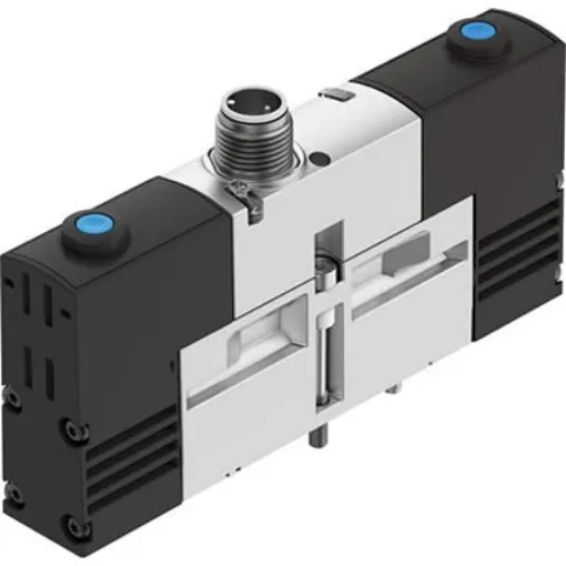 Festo 2X3/2-Way, Monostable, Open Pneumatic Solenoid Valve - Electrical VSVA Series 24V dc, 546775 - VSVA-B-T32U-AZH-A2-1R5L product image