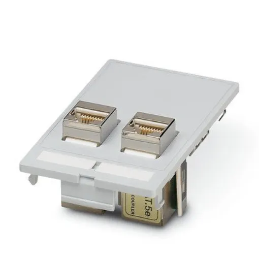 Phoenix Contact VS-SI-FP-2RJ45-5-MOD-BU/BU Front Plate, 87.5 mm Overall - 1657766 product image