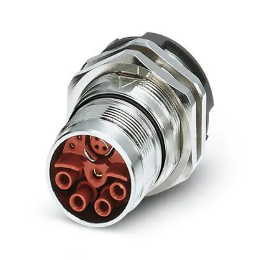 Phoenix Contact, 16243 IP67 Metal Rear Mount 4+4+4+PE / 3+N+PE Power Connector Socket, Rated At 30A, 630 V - 1624344 product image