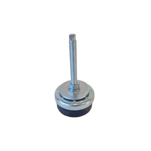 Serious 12mm 80mm Dia. Natural Rubber Levelling Adjustable Foot, 500kg Static Load Capacity - 10301 product image