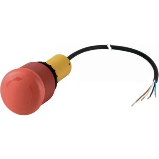 Eaton 185181 Series Turn to Release Emergency Stop Push Button, 38mm Cutout, 1 NC, IP65, IP66, IP67, IP69K - 185181 C22-PVT-K11-P62 product image