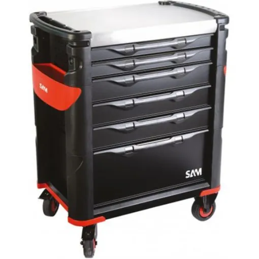 SAM 7 Drawer Stainless Steel Wheeled Tool Trolley - 416HK product image