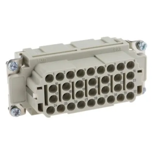 HARTING Heavy Duty Power Connector Insert, 16A, Female, Han EE Series, 32 Contacts - 09320323101 product image