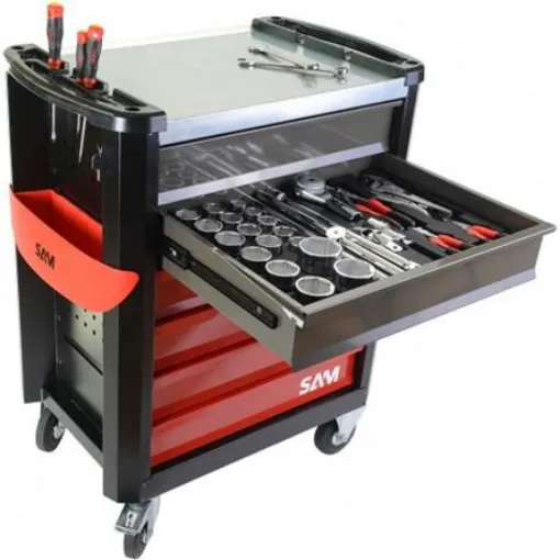 SAM 6 Drawer ABS Wheeled Tool Trolley - CPP-244MS product image