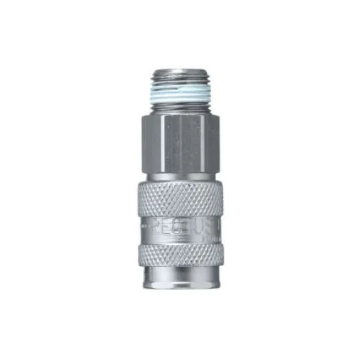 Legris Nickel Plated Brass Male Pneumatic Quick Connect Coupling, BSPT 1/2 in Male 23mm Male Thread - 23KAAK21MPN product image