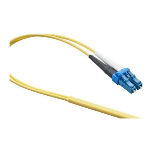Leoni Kerpen LC to LC Duplex Single Mode OS2 Fibre Optic Cable, 9/125µm, Yellow, 1m - LKD9A1307590000 product image
