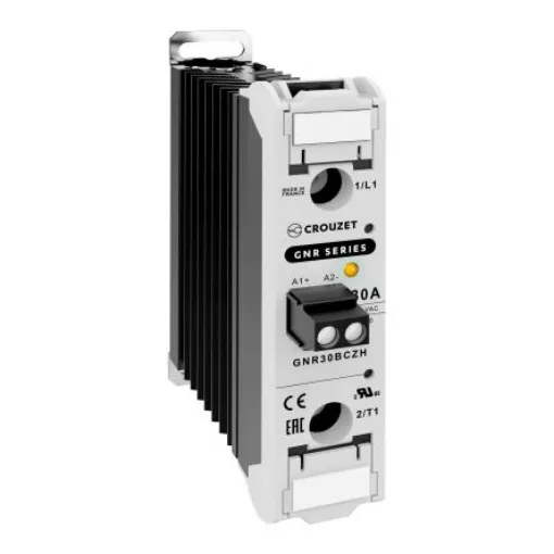 Crouzet GNR Series Solid State Relay, 30 A Load, DIN Rail Mount, 660 V ac Load, 140 V ac Control - GNR30BCZH product image