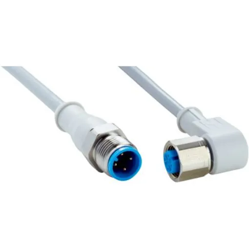 SICK Right Angle Female 4 way M12 to Straight Male 4 way M12 Connector & Cable, 5m - DSL-1204-B05MNI product image