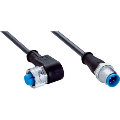 SICK Right Angle Female 5 way M12 to Straight Male 5 way M12 Connector & Cable, 5m - YG2A15-050UB5M2A15 product image