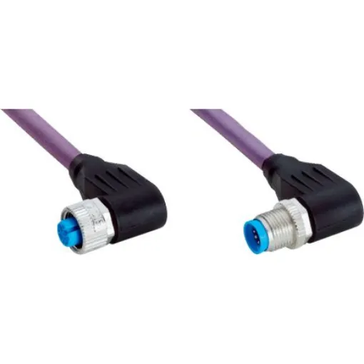 SICK Right Angle Female 5 way M12 to Right Angle Male 5 way M12 Connector & Cable, 15m - YG2A15-150C1BN2A15 product image