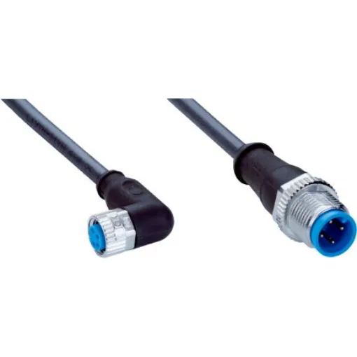 SICK Right Angle Female 4 way M8 to Straight Male 4 way M12 Connector & Cable, 5m - YG8U14-050UA3M2A14 product image