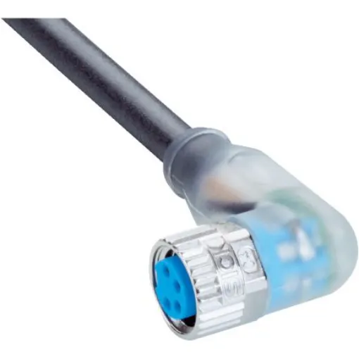 SICK Right Angle Female 4 way M8 to Connector & Cable, 10m - YI8U14-100UA3XLEAX product image