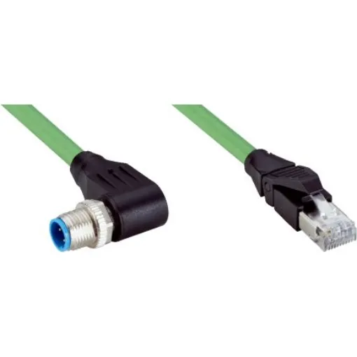SICK Right Angle Male 4 way M12 to Straight Male 4 way RJ45 Connector & Cable, 20m - YN2D24-200PN1MRJA4 product image