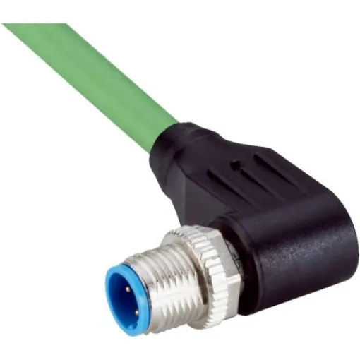 SICK Right Angle Male 4 way M12 to Flying Leads Connector & Cable, 25m - YN2D24-250PN1XLEAX product image