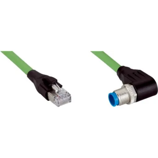 SICK Right Angle Male 8 way M12 to Straight Male 8 way RJ45 Connector & Cable, 10m - YN2X18-100EG1MRJA8 product image