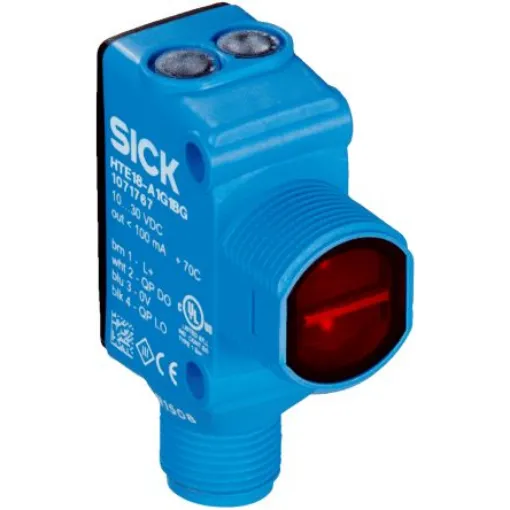 SICK Energetic Photoelectric Sensor, Rectangular Sensor, 600 mm Detection Range - HTE18-B4A2BB product image