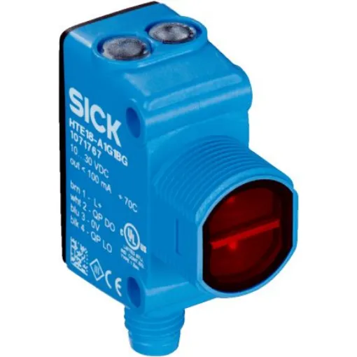 SICK Energetic Photoelectric Sensor, Rectangular Sensor, 600 mm Detection Range - HTE18-P3A2BB product image