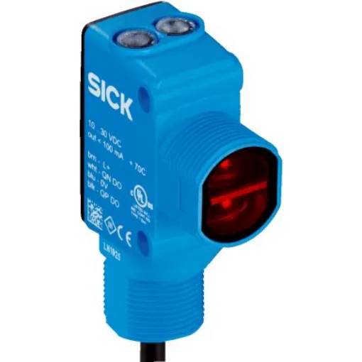 SICK Foreground Suppression Photoelectric Sensor, Rectangular Sensor, 300 mm Detection Range - HTF18B-P3B2BBS21 product image