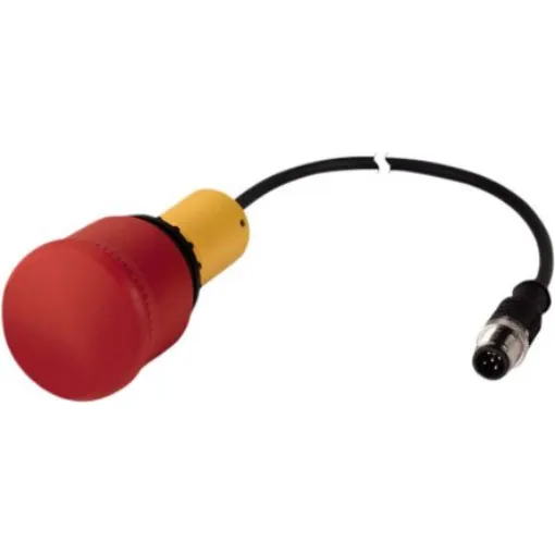 Eaton RMQ Compact Series Pull to Release Emergency Stop Push Button, Panel Mount, 22mm Cutout, 2NC, IP65, IP66, IP67, - C22-PV-K02-P10 product image