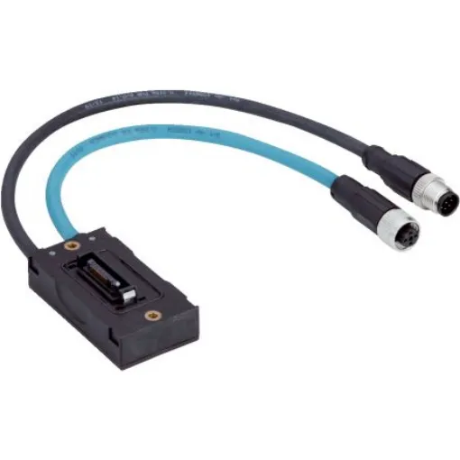 SICK Male 8 way M12 to Female 4 way M12 Connector & Cable, 250 mm, 300 mm - NANSX-AAABAEZZ1 product image