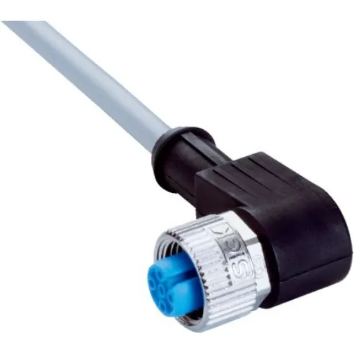 SICK Right Angle Female 4 way M12 to Unterminated Connector & Cable, 15m - YG2A14-150VB3XLEAX product image