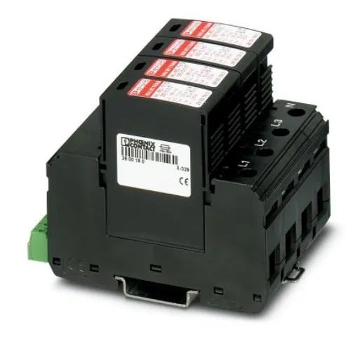Phoenix Contact Three Phase Surge Arrester, 80A, 335V ac, DIN Rail Mount - 2800644 product image