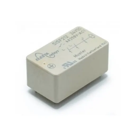 Elesta PCB Mount Force Guided Relay, 12V dc Coil Voltage, 2NO/1NC - SISF212-12VDC (H321212) product image