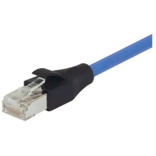 L-ComTRD, 25ft Cat5e, Blue RJ45 to Male RJ45 Male, Aluminium/Polyester Foil Shielded, Terminated PVC Sheath - TRD855SCRBL-25 product image