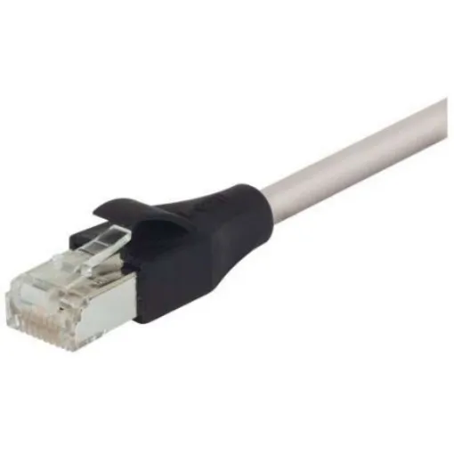 L-ComTRD, 30ft Cat5e, Grey RJ45 to Male RJ45 Male, Aluminium/Polyester Foil Shielded, Terminated PVC Sheath - TRD855SCR-30 product image