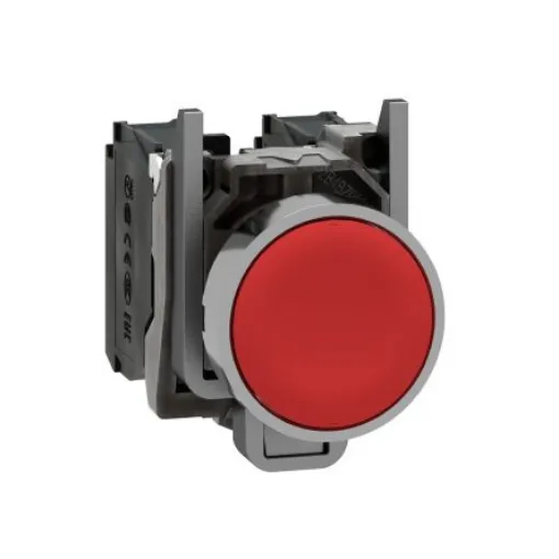 Schneider Electric Harmony XB4 Series, Spring Return, Emergency Stop Push Button Head 22.5mm Diameter - XB4BA45 product image