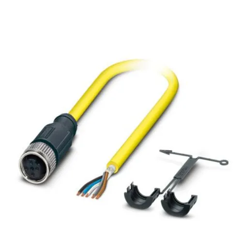 Phoenix Contact Unterminated to Straight Male 5 way M12 Actuator/Sensor Cable, 5m - 1409593 product image