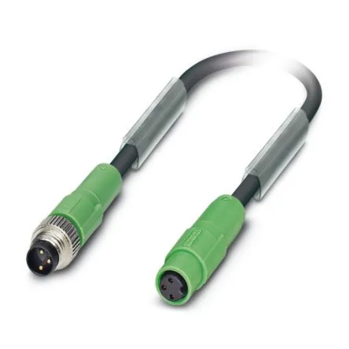 Phoenix Contact Straight Male 3 way M8 to Straight Female 3 way M8 Actuator/Sensor Cable, 3m - 1417701 product image