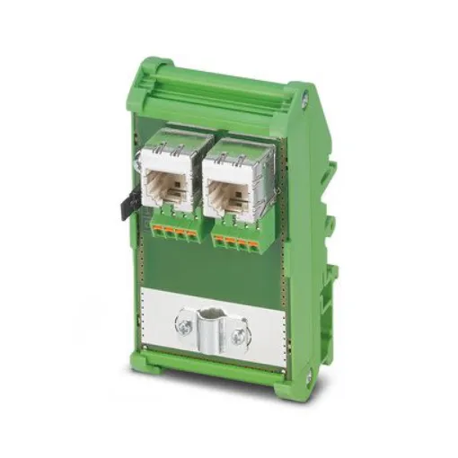 Phoenix Contact FL-PP Series Cat5e 8 Port RJ45 Patch Panel Shielded Green - 2903532 product image