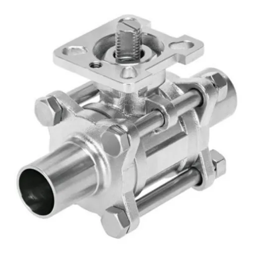 Festo Stainless Steel 2 Way, Ball Valve, 16bar Operating Pressure - VZBD-1/2-W1-16-T-2-F0304-V14V14 product image
