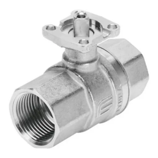 Festo Nickel Plated Brass 2 Way, Ball Valve, 25bar Operating Pressure - VZBM-11/2-RP-25-D-2-F0305-B2B3 product image
