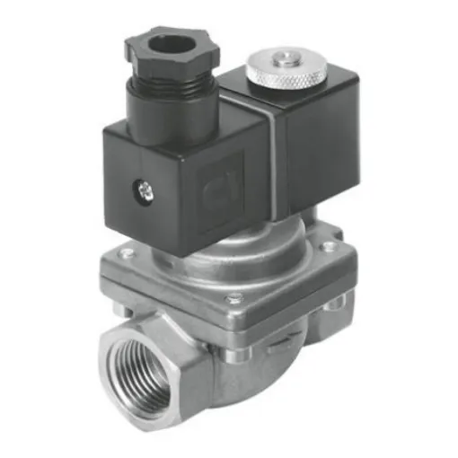 Festo 2/2 Way, Closed, Monostable Solenoid Valve - Electrical G 1/4 VZWP Series, 1489950 - VZWP-L-M22C-G14-130-2AP4-40 product image
