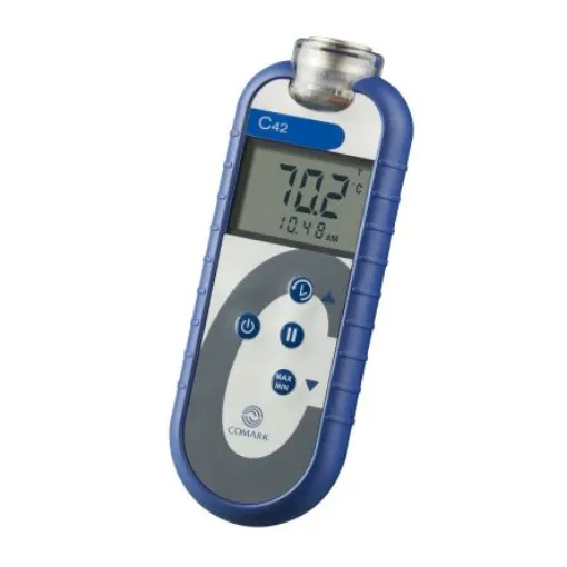 Comark C42C Thermocouple Digital Thermometer for Food Industry Use, Type T Thermocouple Probe, +400°C Max, ±0.2 °C product image