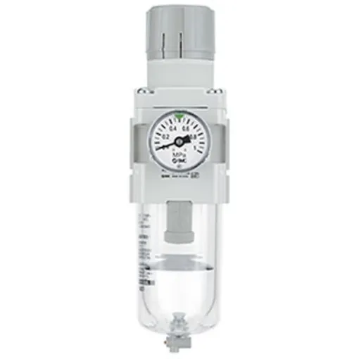 SMC AW Filter Regulator, 5µm, NPT 1/4, 10 bar - AW20-N02-A product image