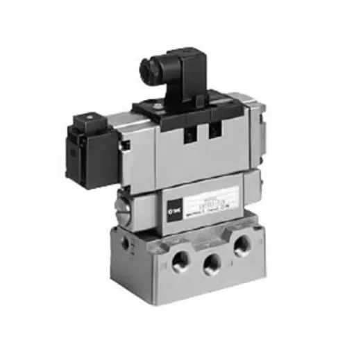 SMC Flow Control Pneumatic Solenoid Valve - Solenoid VS7-6 Series 24V dc - EVS7-6-FJG-D-3CVO-Q product image
